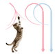 Easy Joy 2Pcs Cat Toy Wand Cat Toys for Cat Wand Toys for Indoor Cats Silicone Mouse Tail Interactive Cat Toy