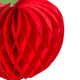 4" Red Apple Shaped Honeycombs Fruit Decoration - paperjazz