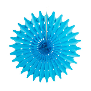 Royal Blue Tissue Paper Fans or Pinwheel - paperjazz