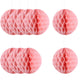 Rose Pink Honeycomb Ball - paperjazz