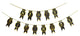 Black Gold Birthday Party Decoration Banner - paperjazz